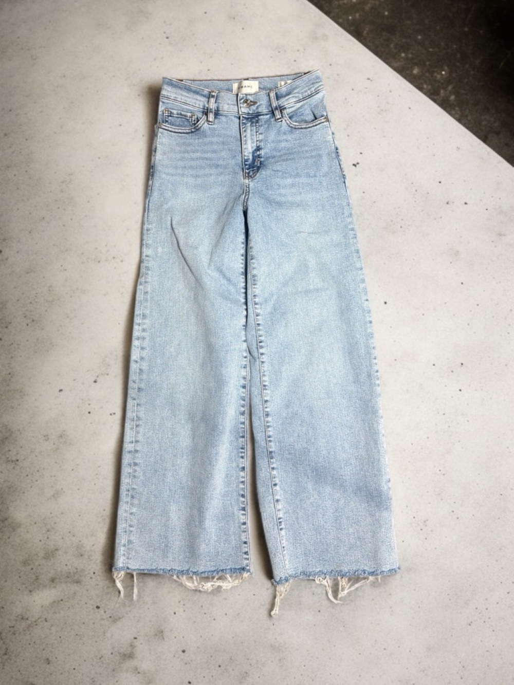 Frame  le slim palazzo size 25 retail $278 jeans denim